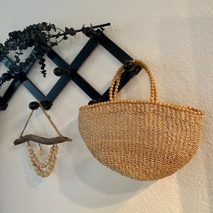 🌾Vintage Straw Flea Market Purse🌿